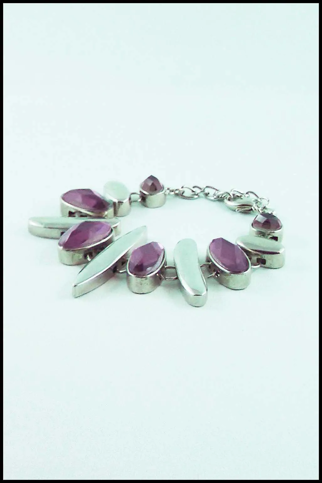 Beveled Faux Stone Bracelet