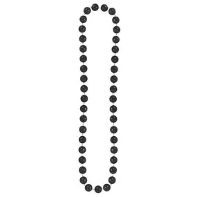 Black Jumbo Ball Bead Necklace