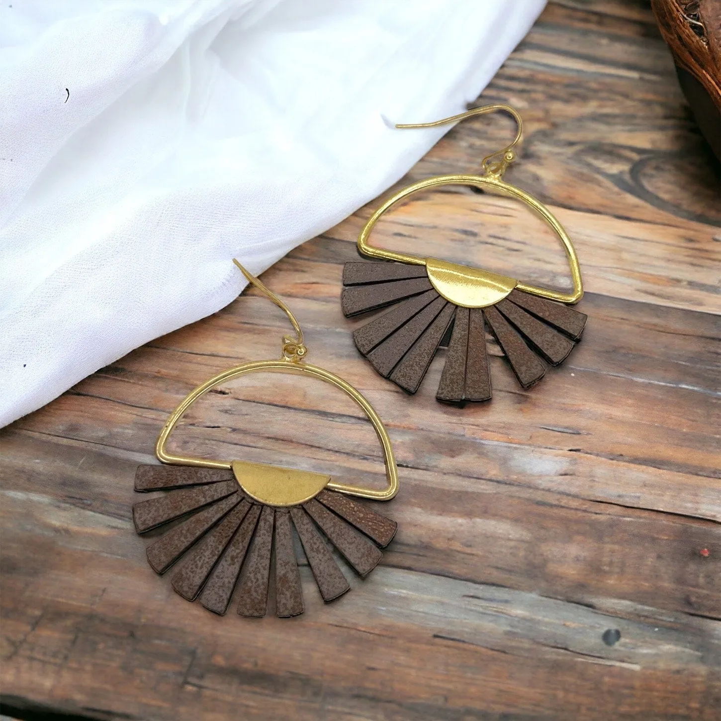 Boho Chic Earrings - Neutral Jewelry, Dangle Earrings, Boho Earrings, Boho Chic, Boho Style, Bohemian Earrings, Bohemian Accessories, Brown