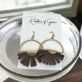 Boho Chic Earrings - Neutral Jewelry, Dangle Earrings, Boho Earrings, Boho Chic, Boho Style, Bohemian Earrings, Bohemian Accessories, Brown
