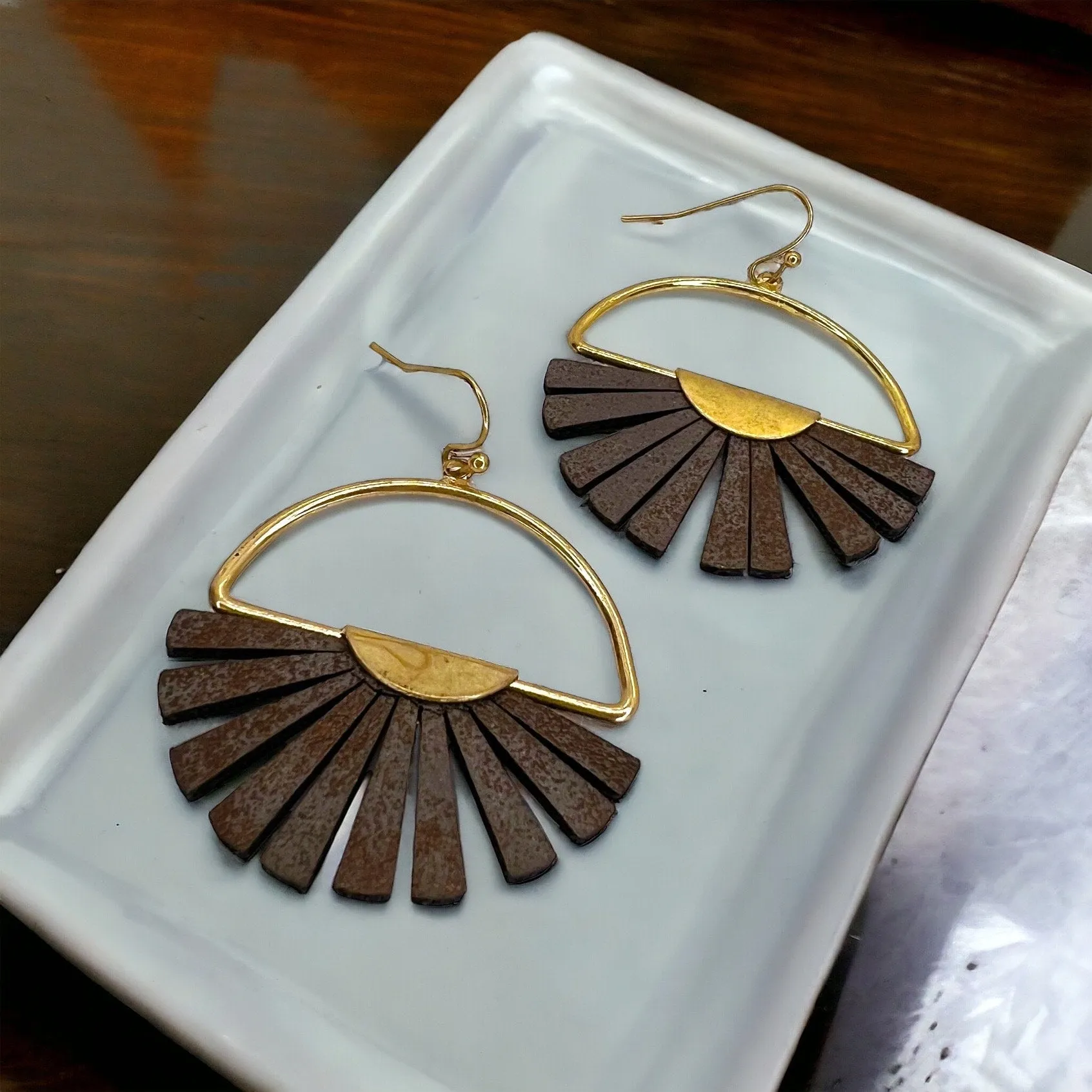 Boho Chic Earrings - Neutral Jewelry, Dangle Earrings, Boho Earrings, Boho Chic, Boho Style, Bohemian Earrings, Bohemian Accessories, Brown