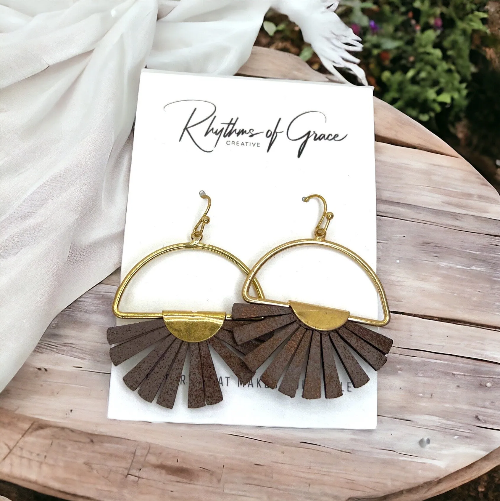 Boho Chic Earrings - Neutral Jewelry, Dangle Earrings, Boho Earrings, Boho Chic, Boho Style, Bohemian Earrings, Bohemian Accessories, Brown