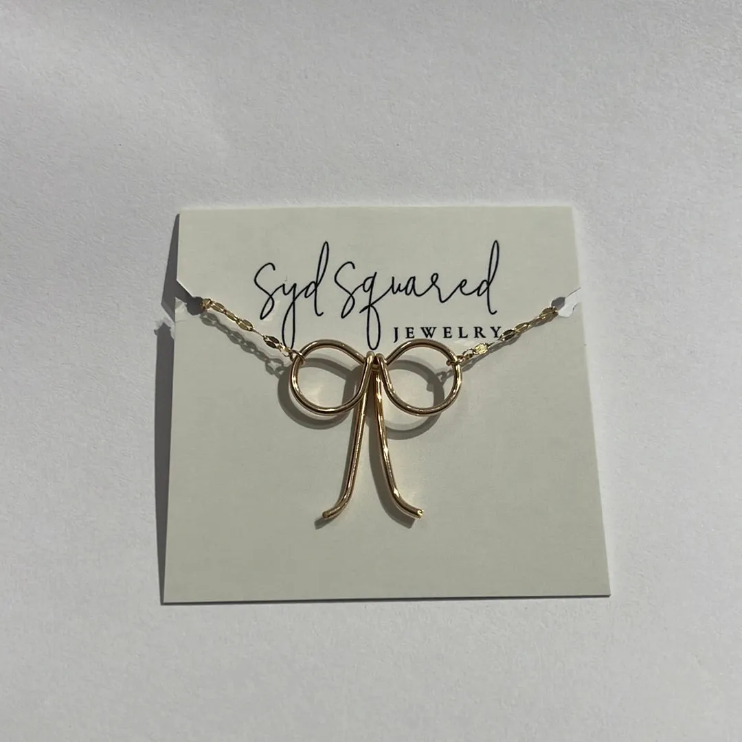 Bow Connector Necklace