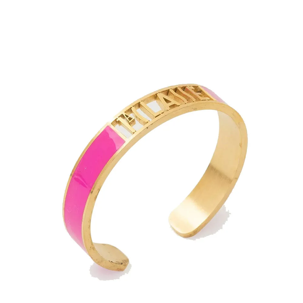 Bracciale Bangle 1A Classe Alviero Martini con Logo Rosa Bubble PN38