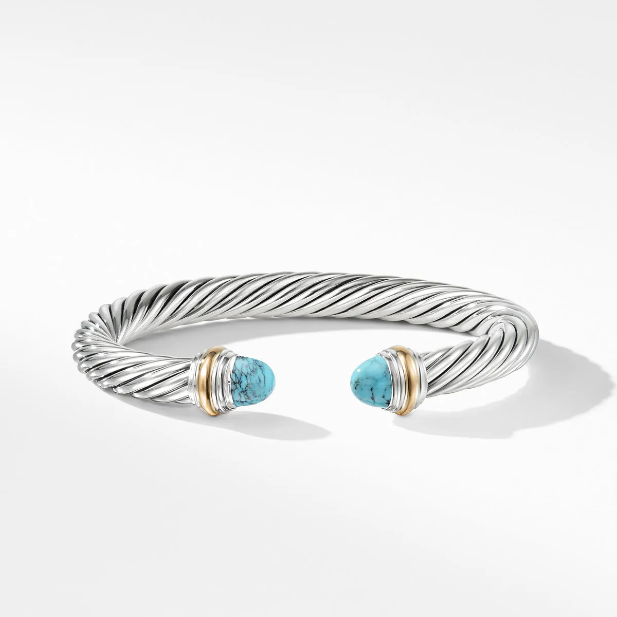 Cable Classics Bracelet with Turquoise and 14K Gold