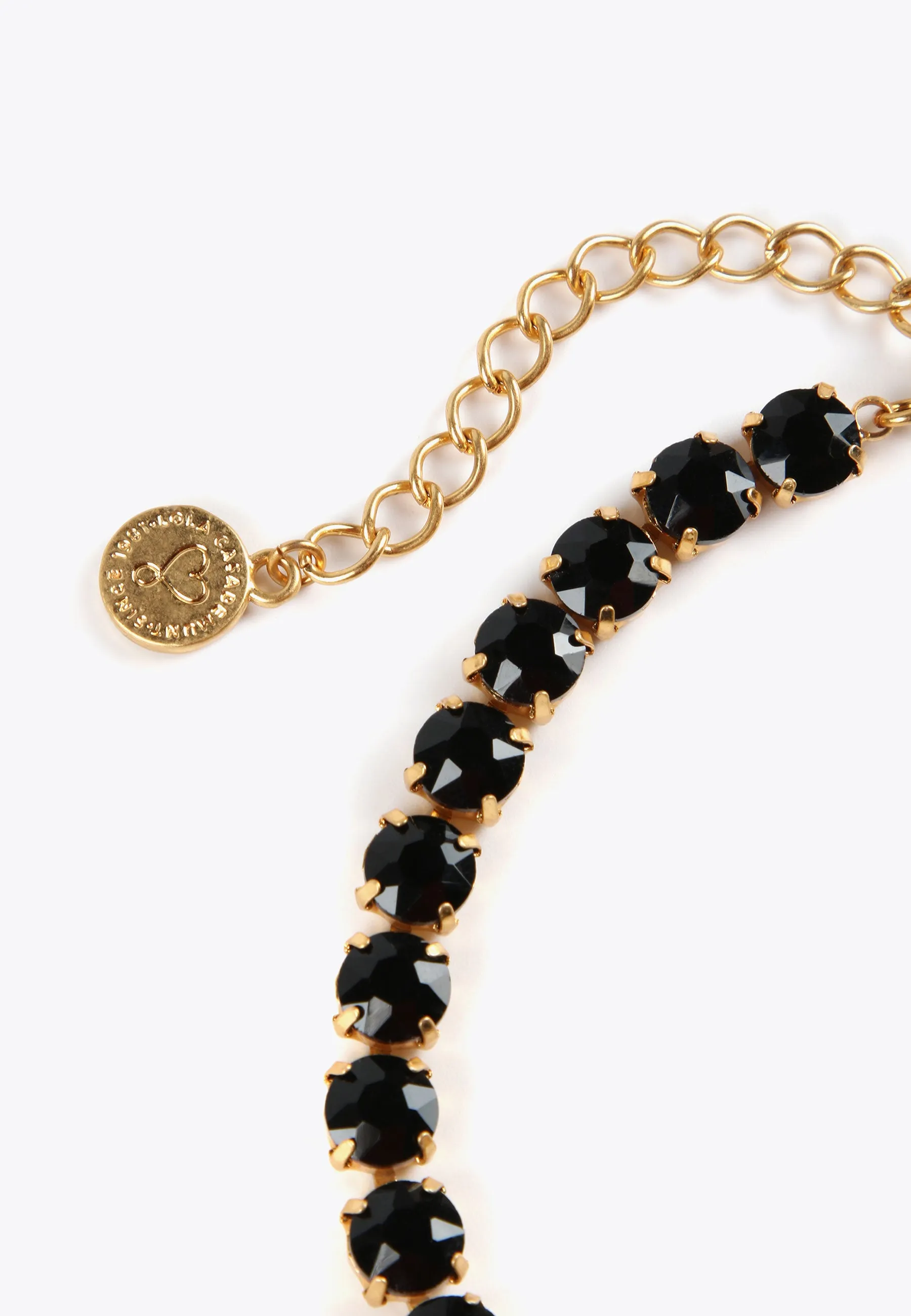 Choker necklace with crystals