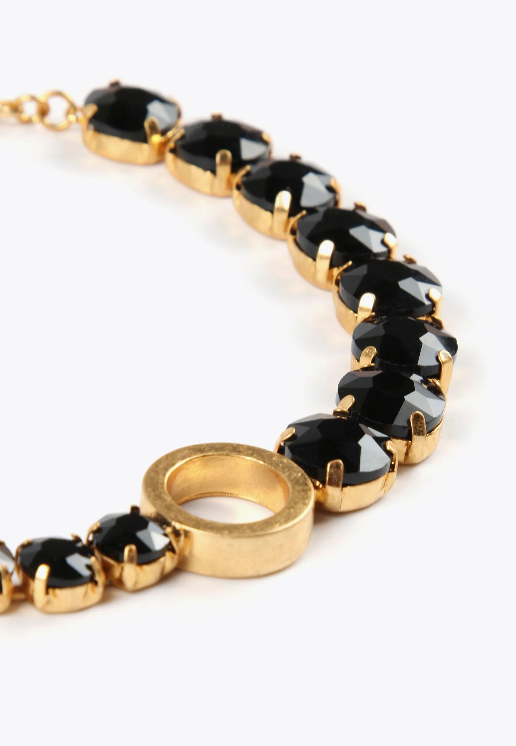 Choker necklace with crystals