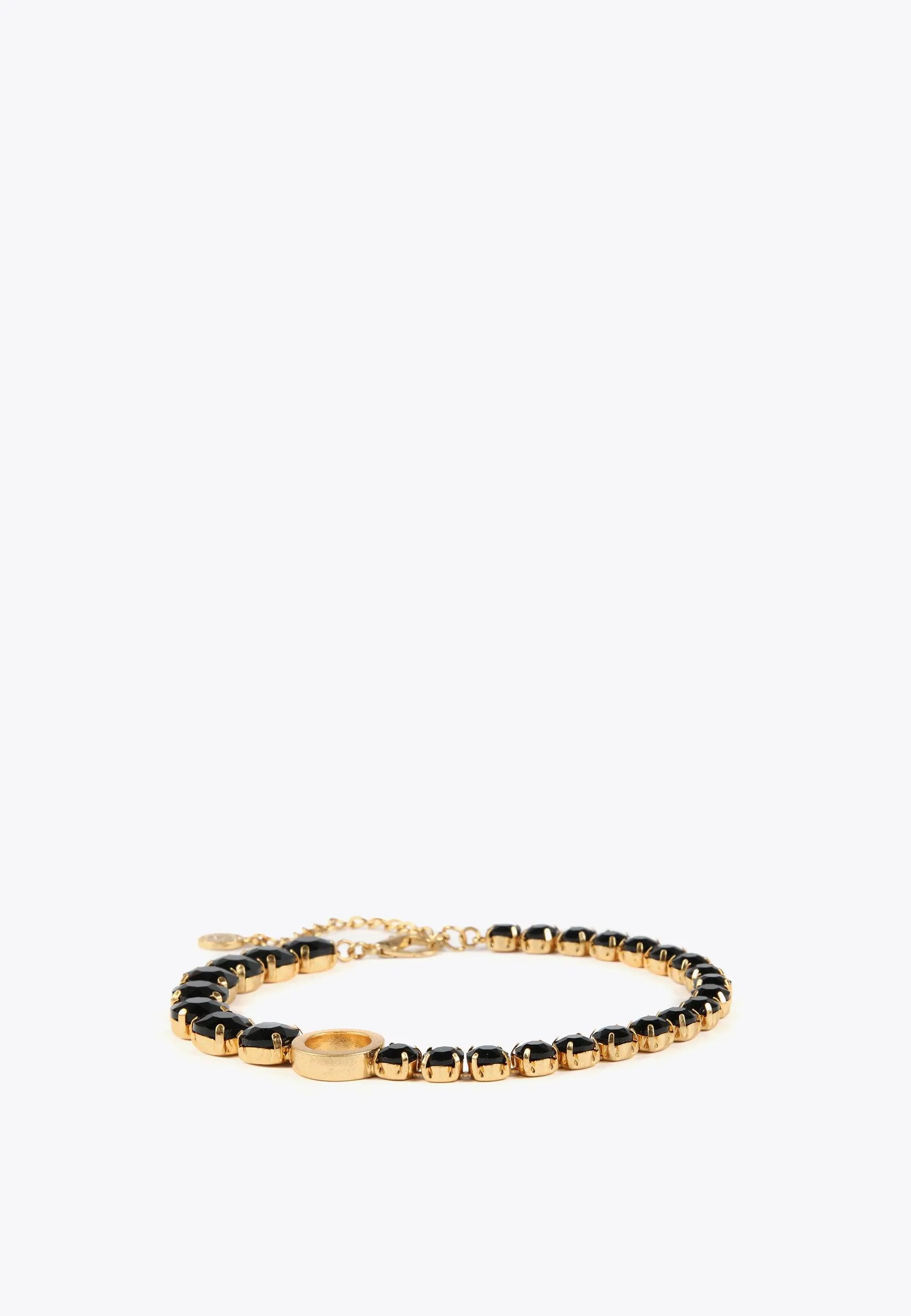 Choker necklace with crystals