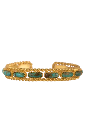 Christina Greene Turquoise Cable Bangle