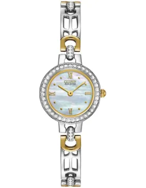 Citizen Ladies' Eco-Drive - Stainless and Gold-Tone - Swarovski&reg; Crystals