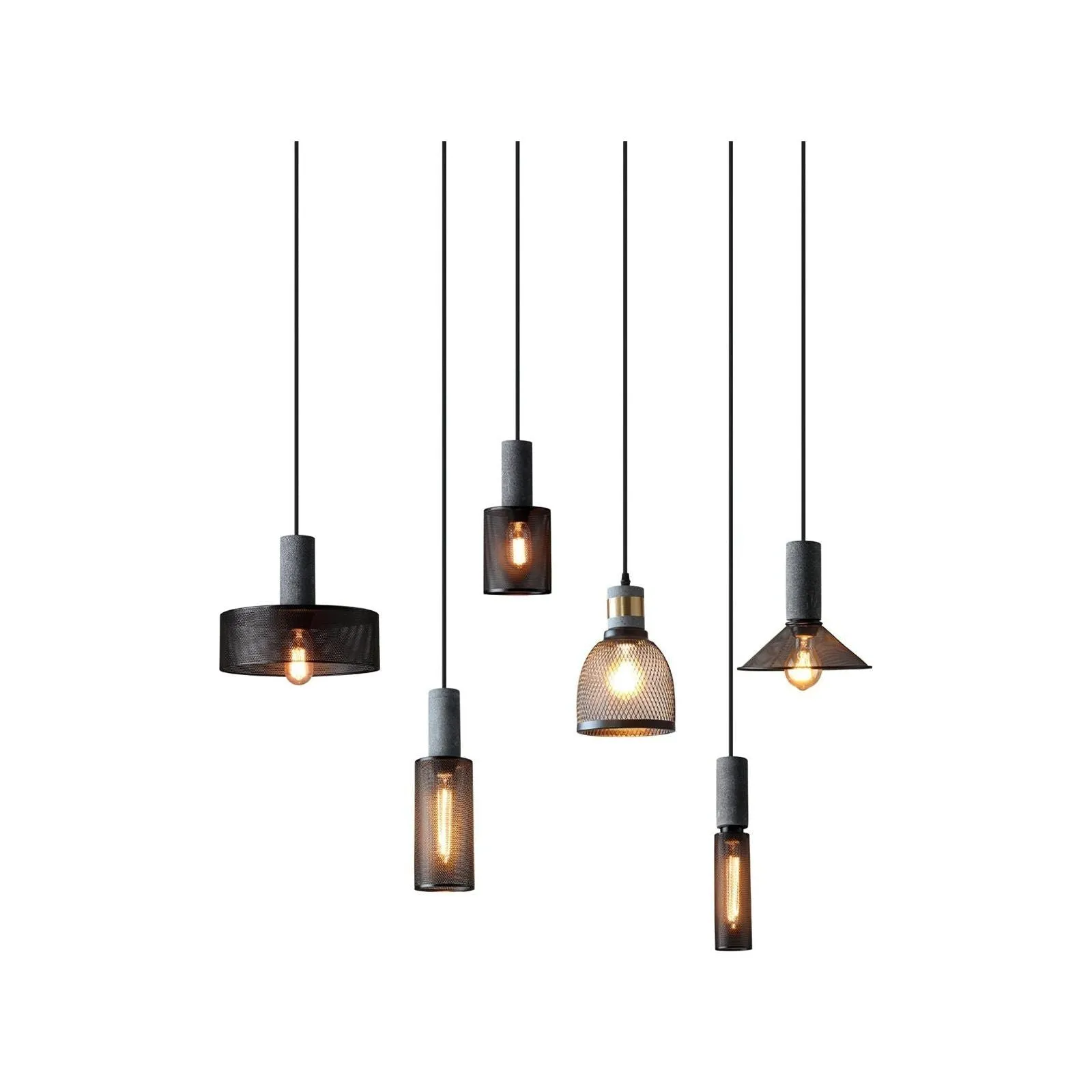 CityGlow Light - Nordische Vintage Kronleuchter Deckenleuchte