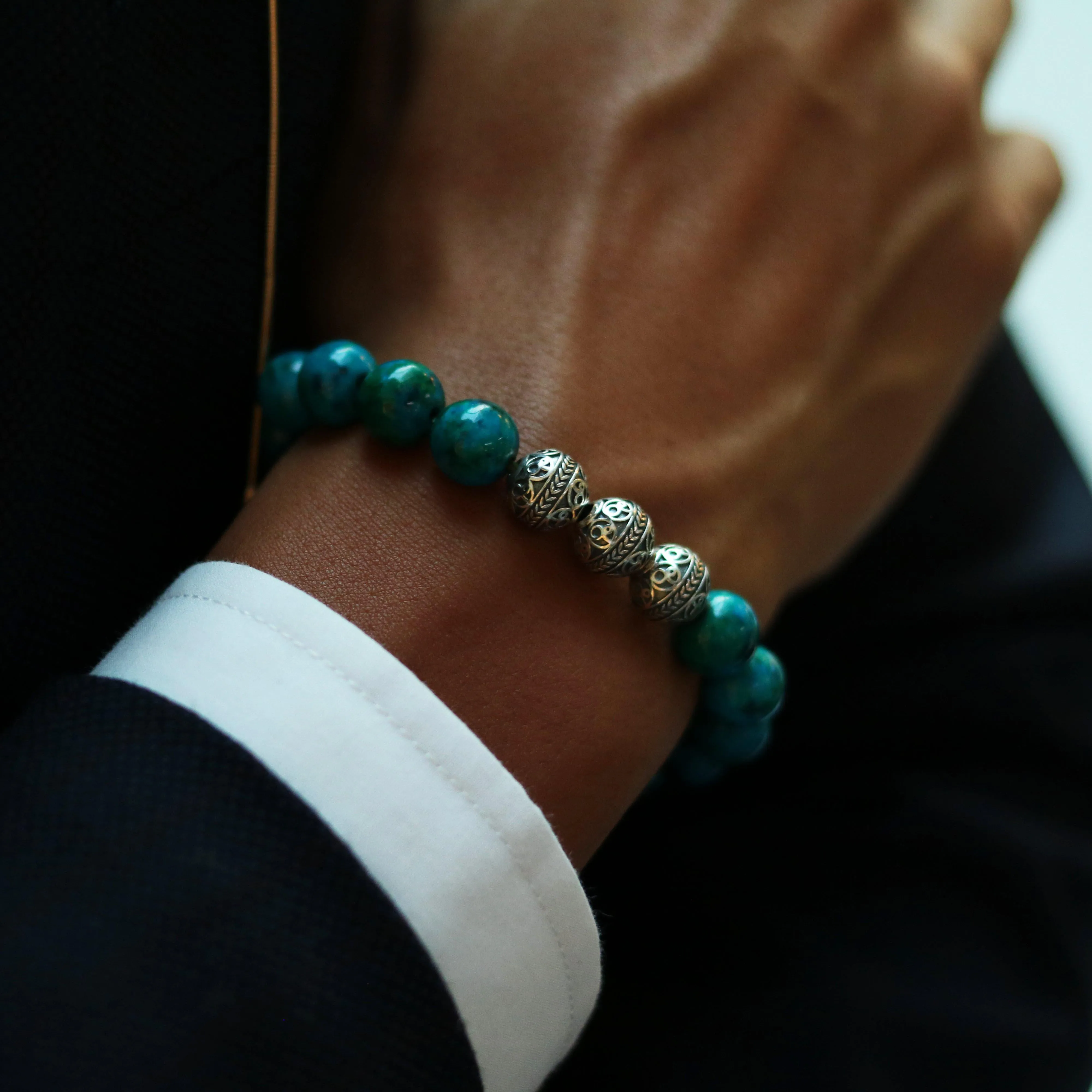 Classic Silver Turquoise Bracelet