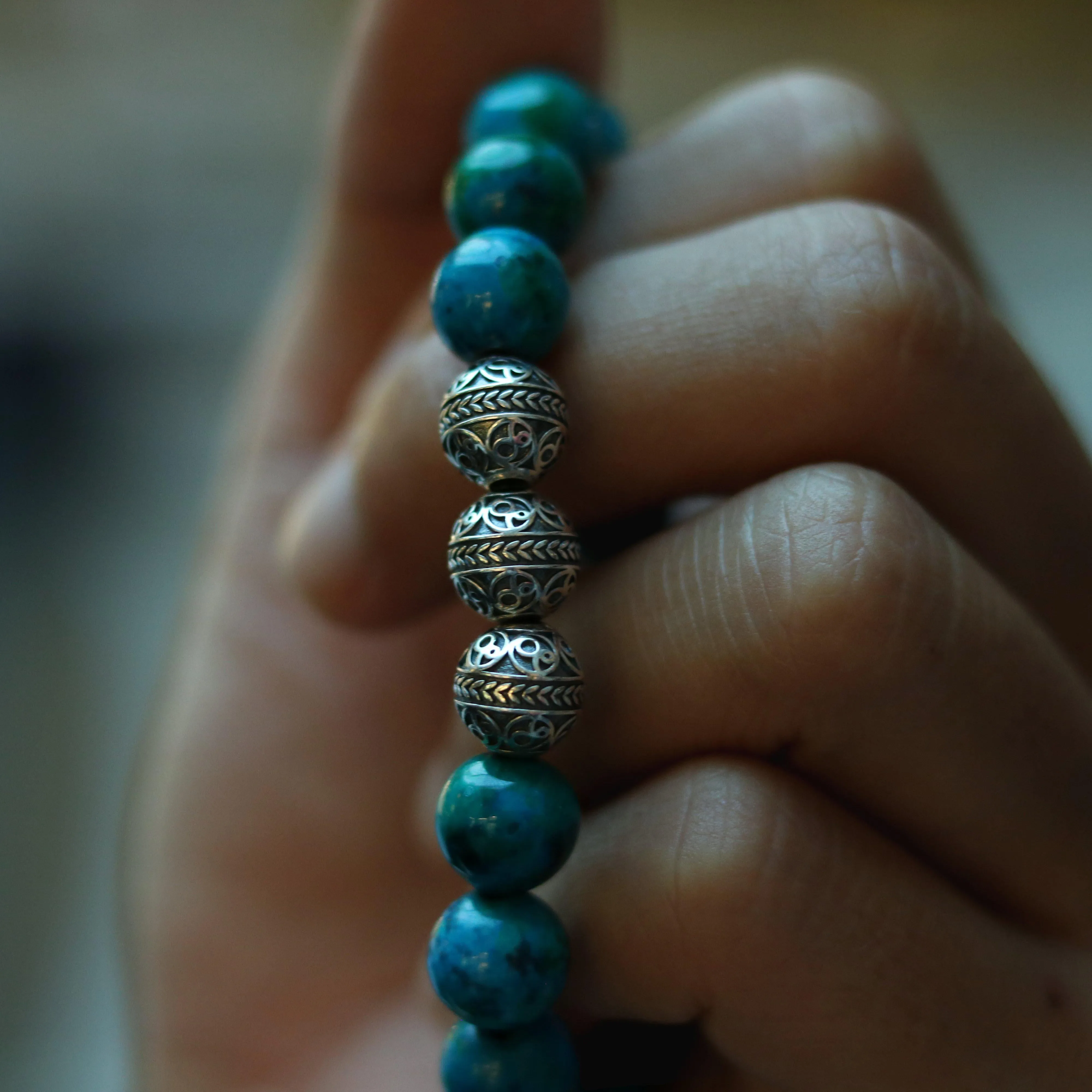 Classic Silver Turquoise Bracelet