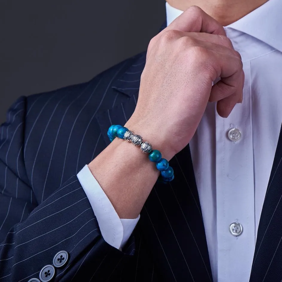 Classic Silver Turquoise Bracelet