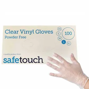 Clear Powder-free Vinyl SafeTouch Gloves
