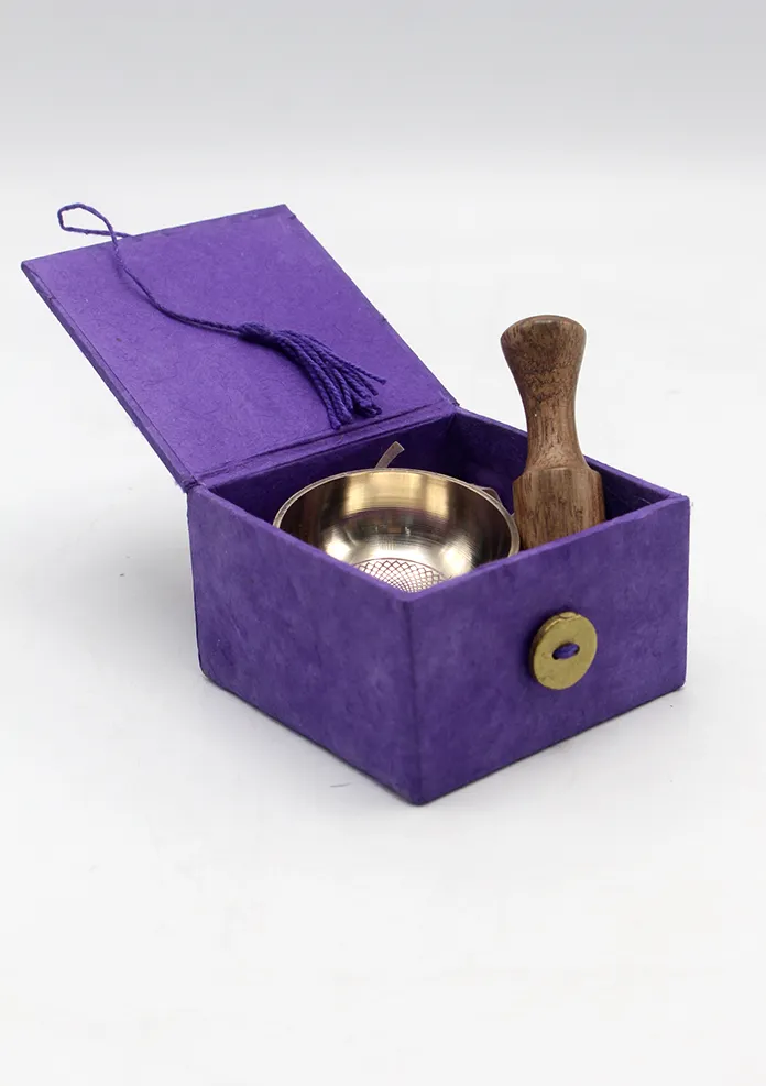 Crown Chakra Energy Meditation Mini Singing Bowl