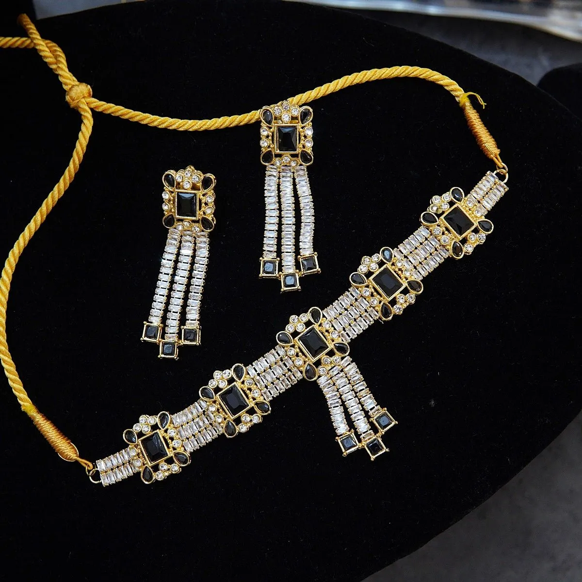 Cubics & Precious Stones Choker Set
