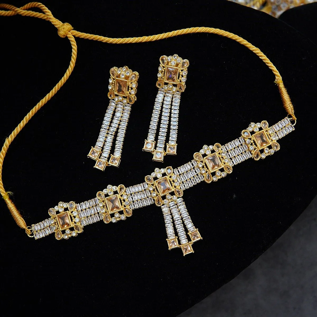 Cubics & Precious Stones Choker Set