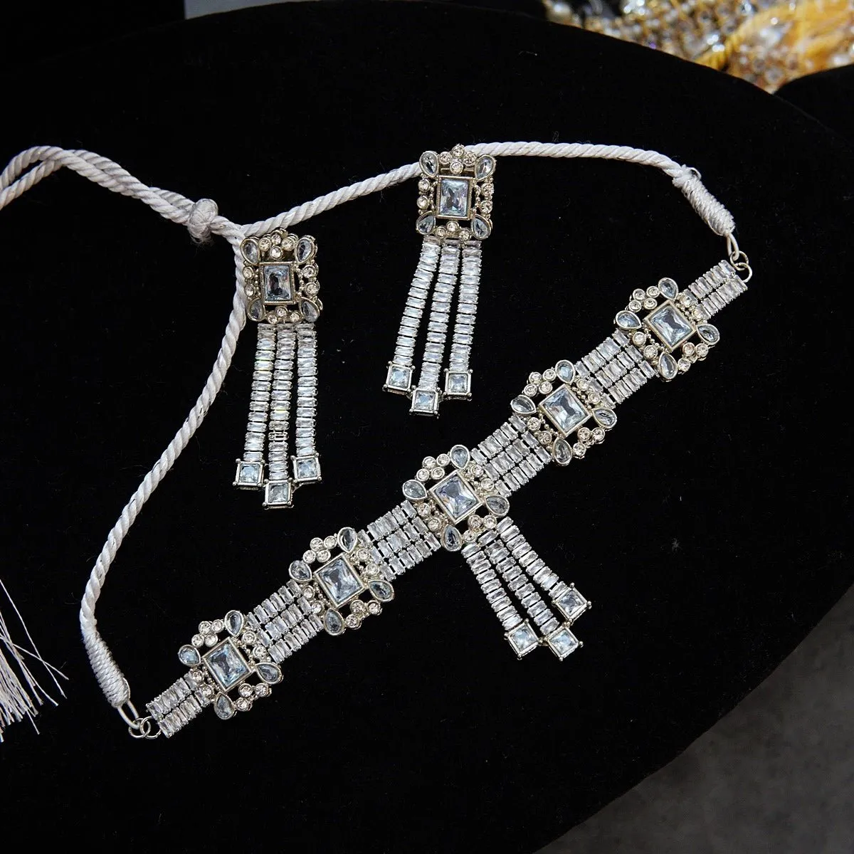 Cubics & Precious Stones Choker Set