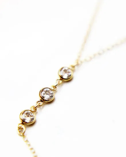 CZ III Back Necklace