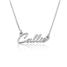 Dainty Name Necklace - Sterling Silver