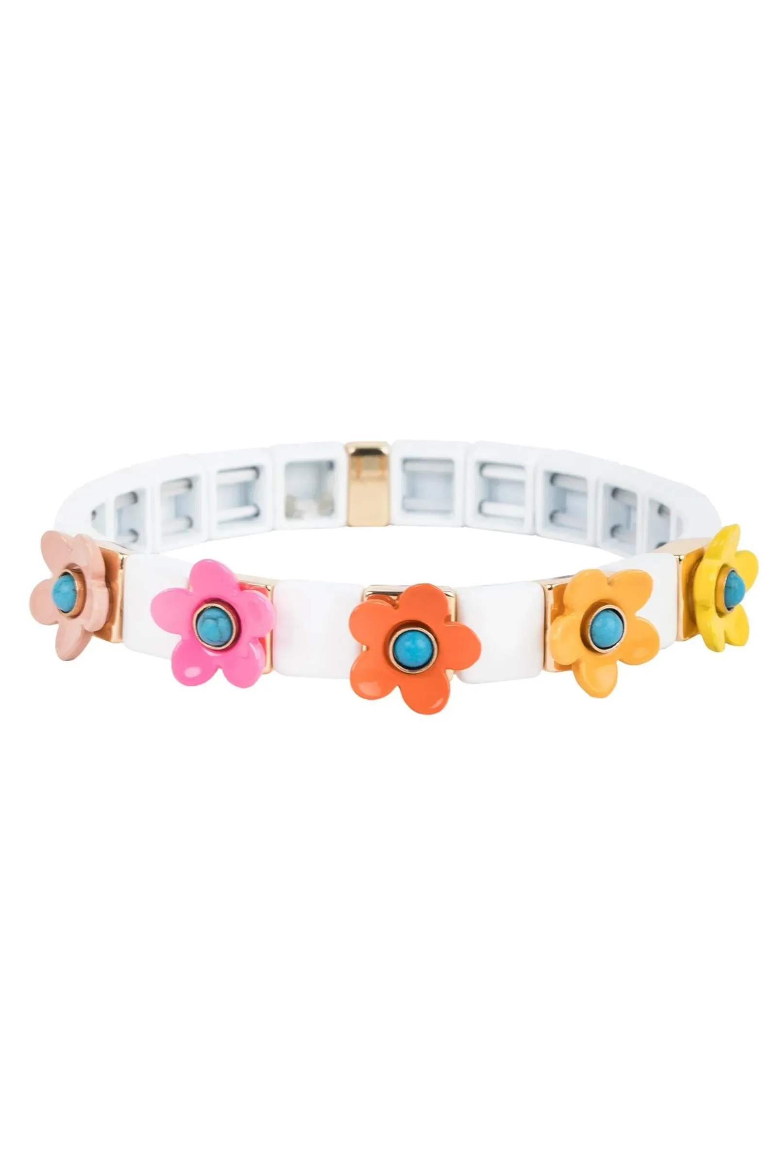 Daisy Delight Enamel Bracelet