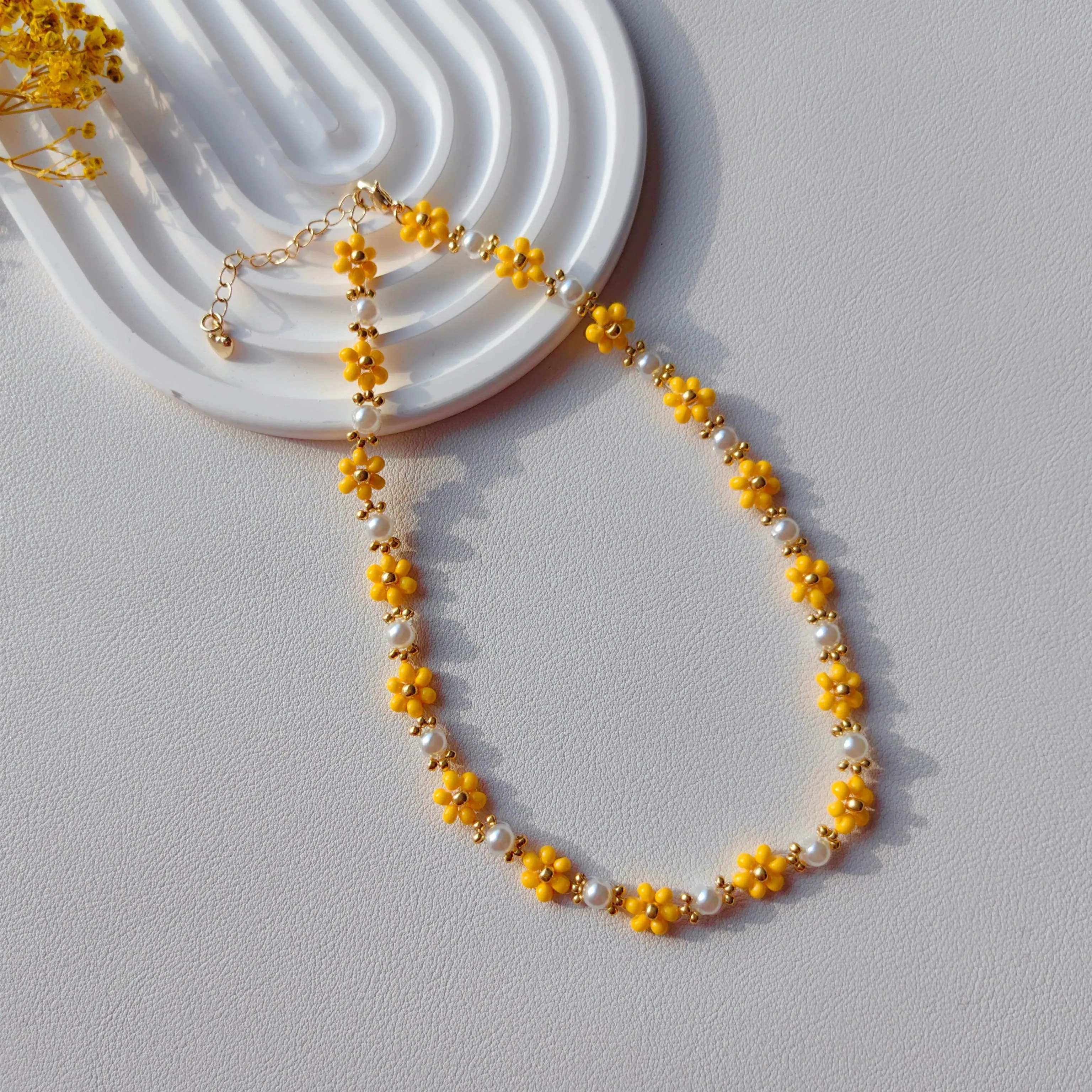 Dandelion Pearl Necklace
