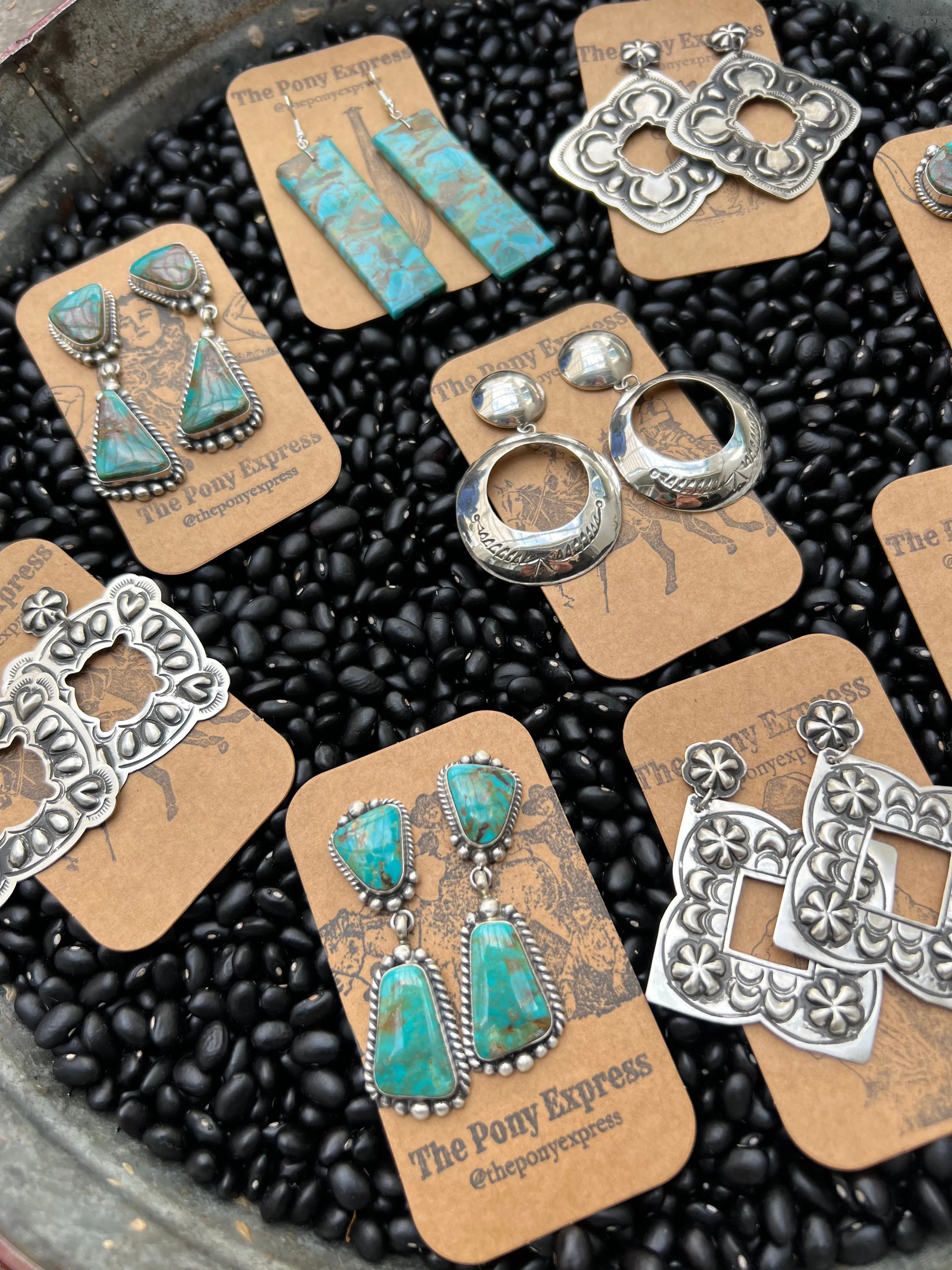Diamond Concho Earrings