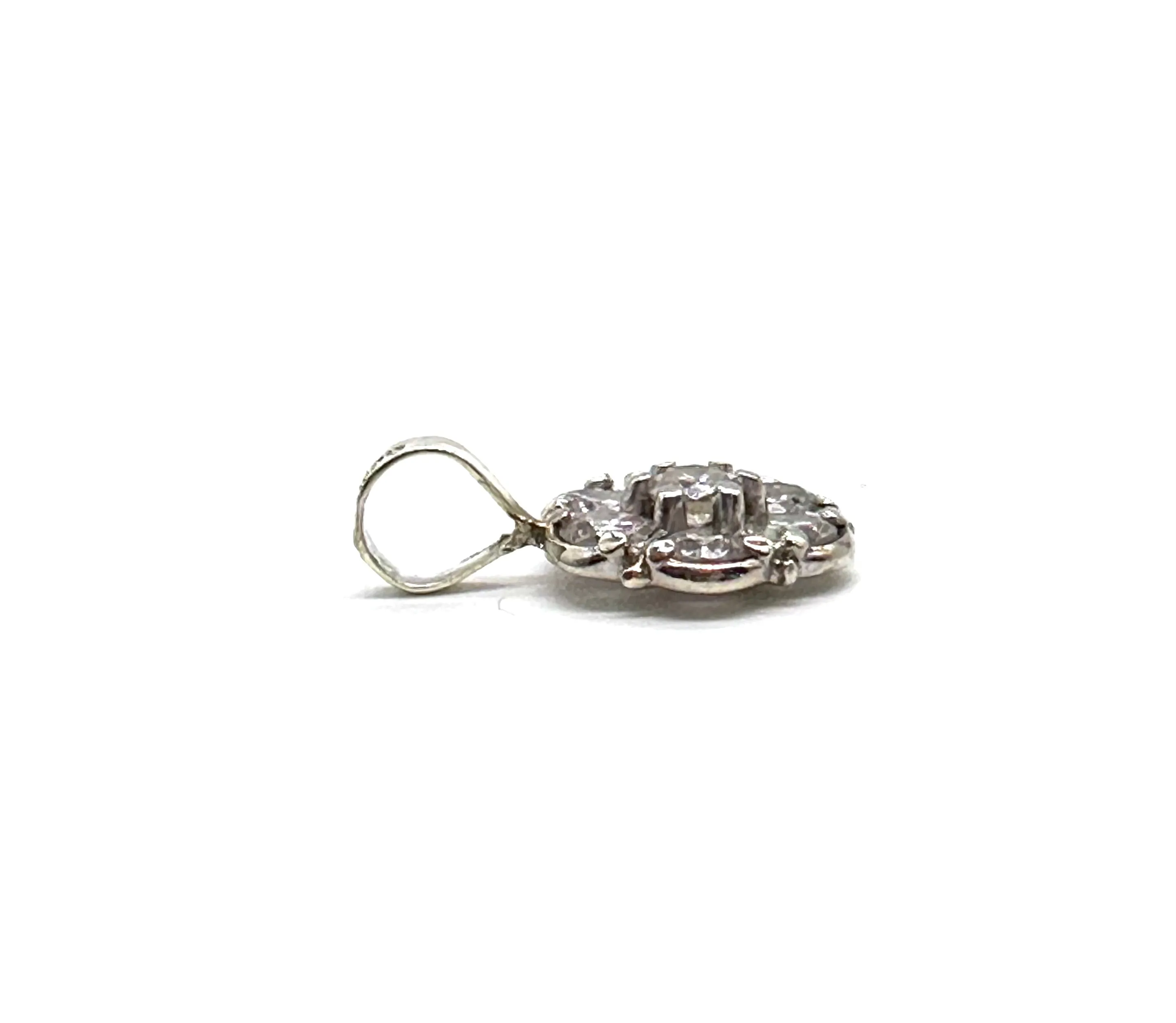 Diamond Flower Pendant