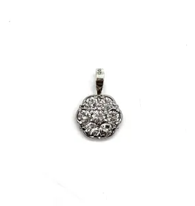 Diamond Flower Pendant