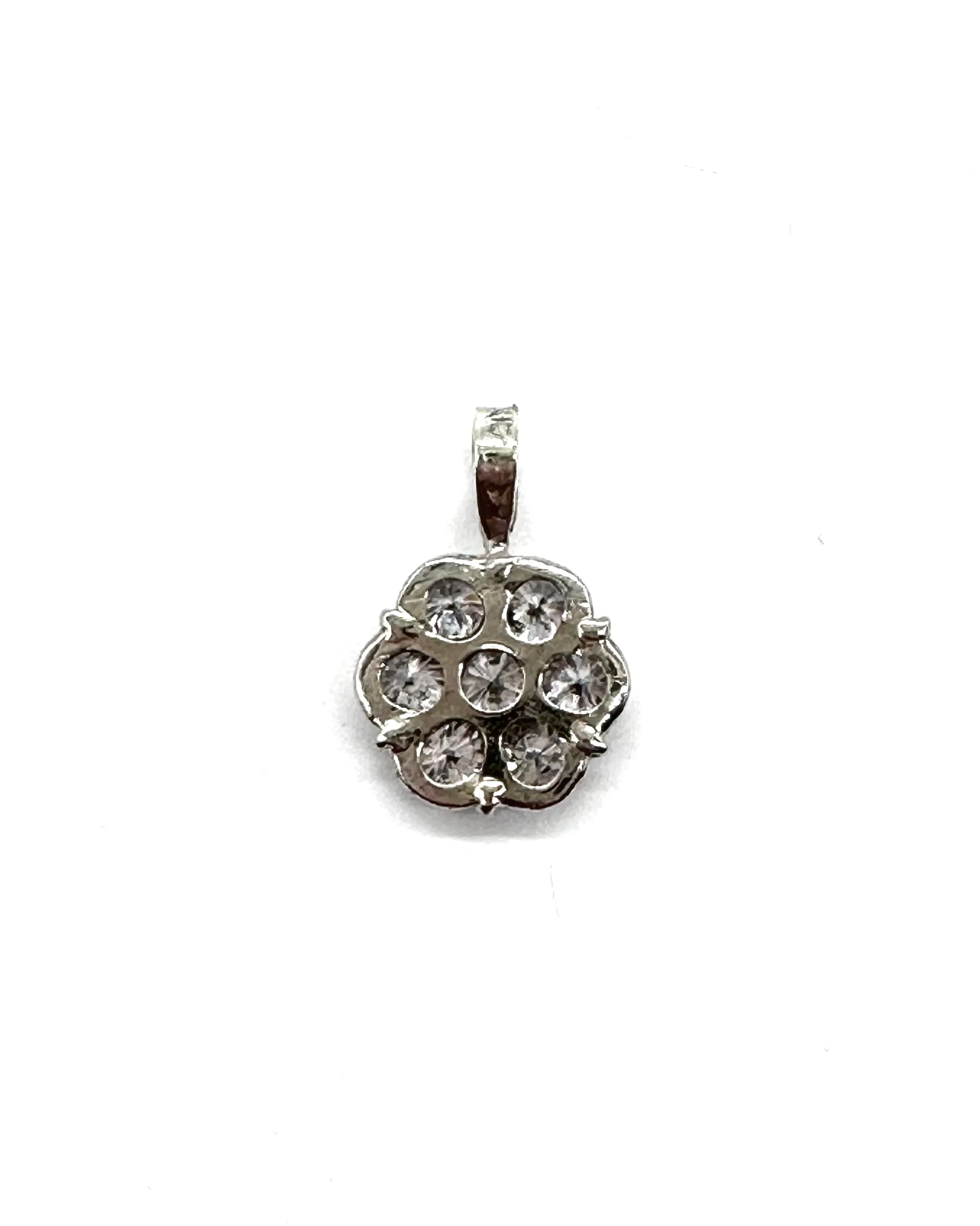 Diamond Flower Pendant