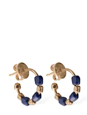 DoDo   Granelli 9kt &amp; blue ceramic earrings 