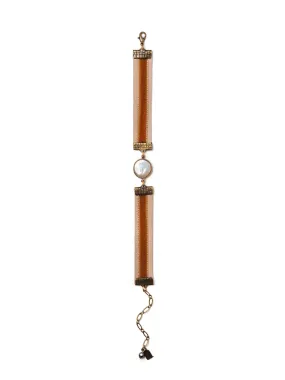 Drusilla Bracelet In Orange And Pink With Coin Pearl