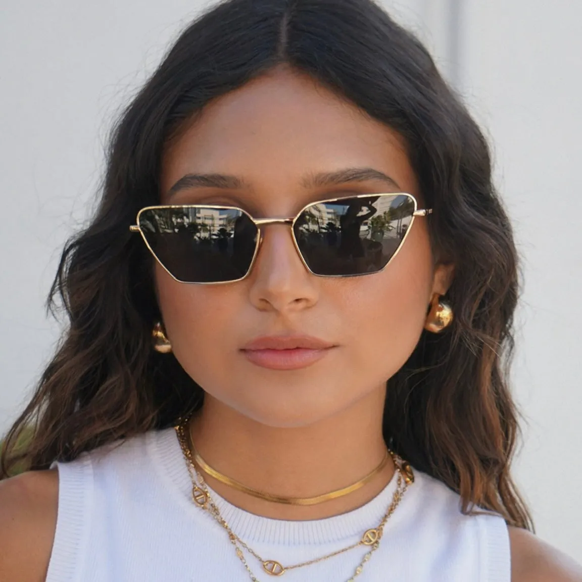 Ellie Vail - Nic Herringbone Chain Choker Necklace
