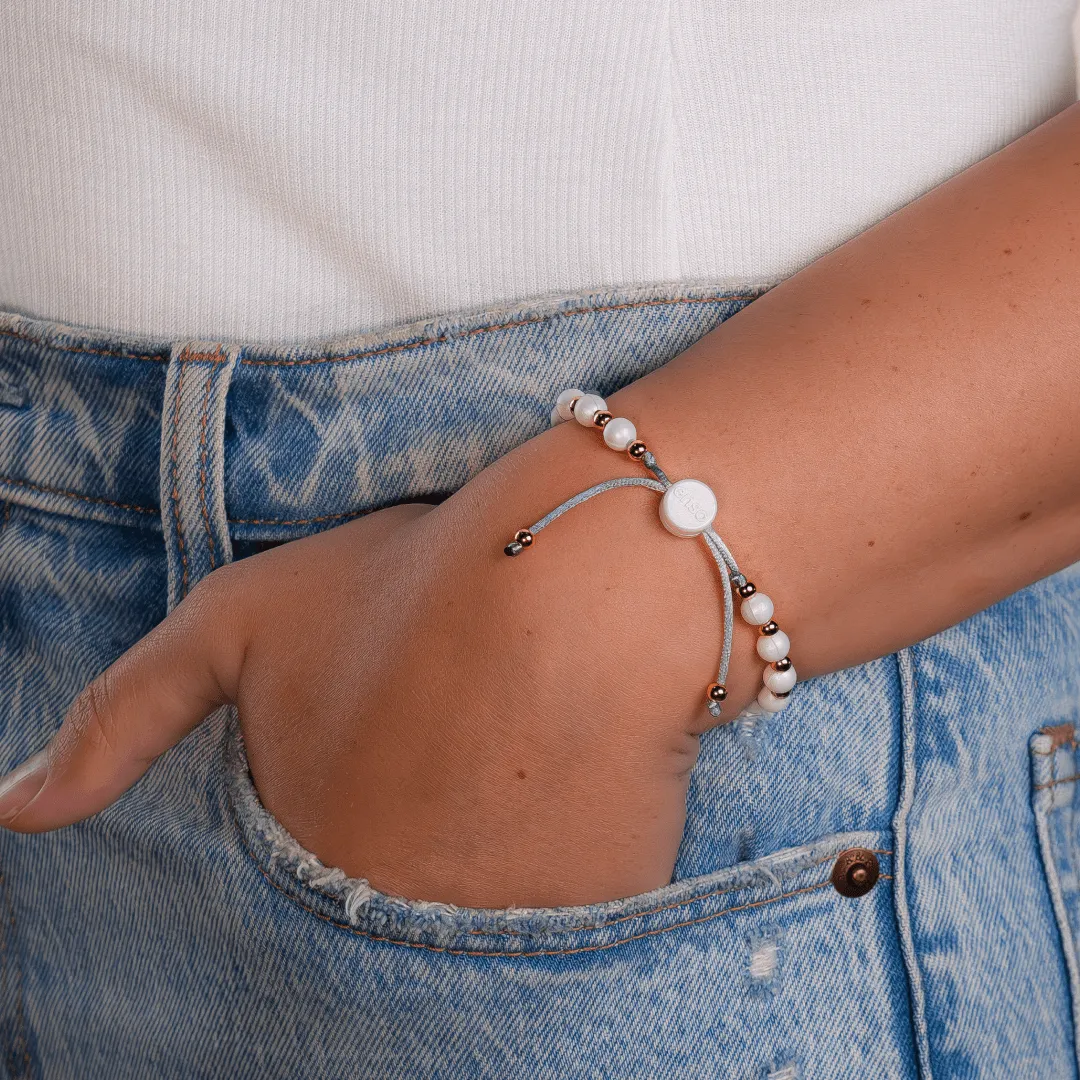 Embrace Bracelet - Pearl & Rose Gold
