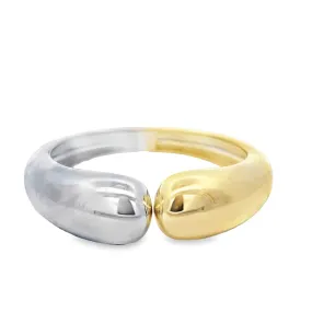 Ends Meet Chubby Hinged Teardrop Bangle