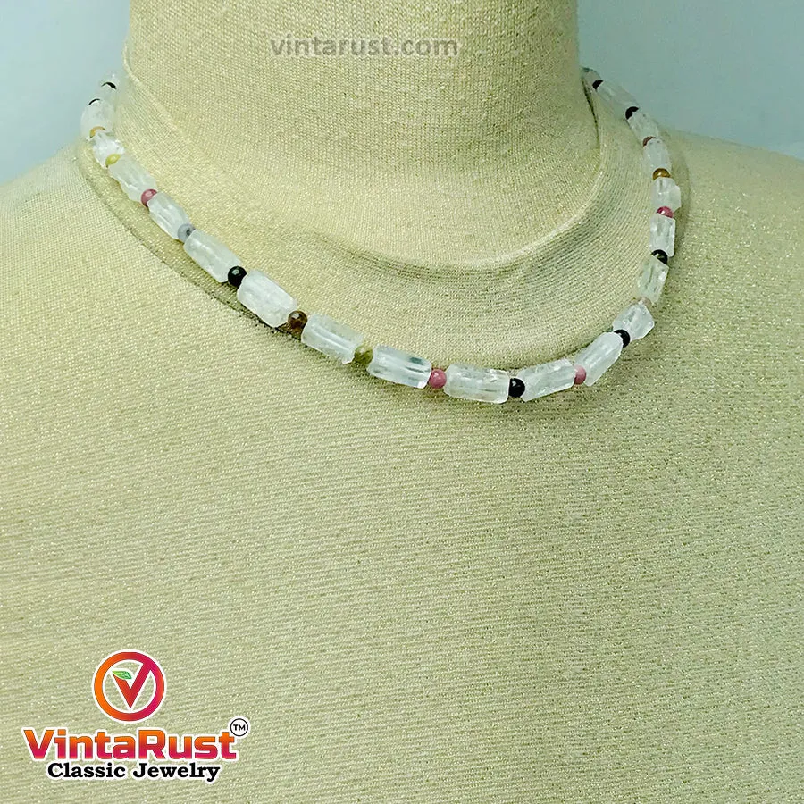 Ethnic Multicolor Beads Choker Necklace