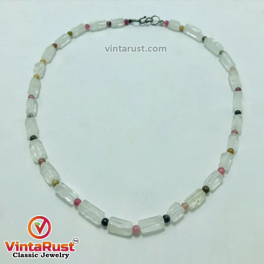 Ethnic Multicolor Beads Choker Necklace