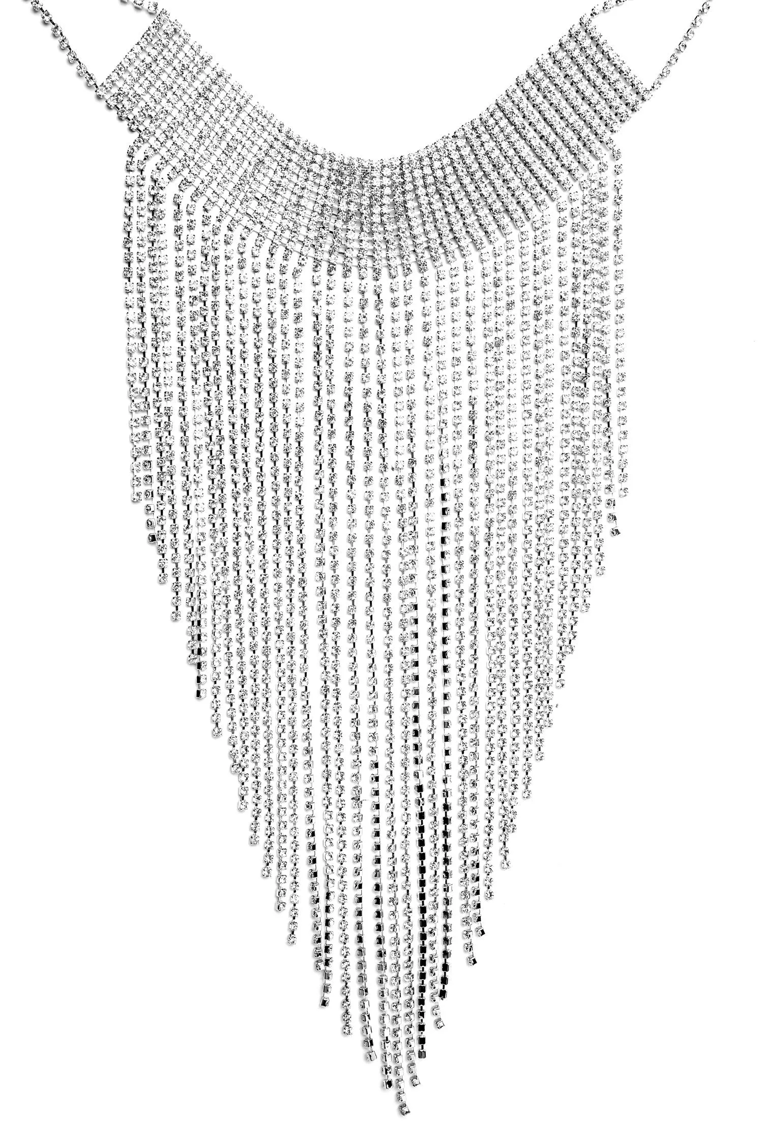Fabulous In Fringe Rhinestone Choker