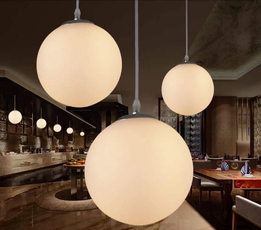 Ferulni Glass Round Globe Pendant Lamp