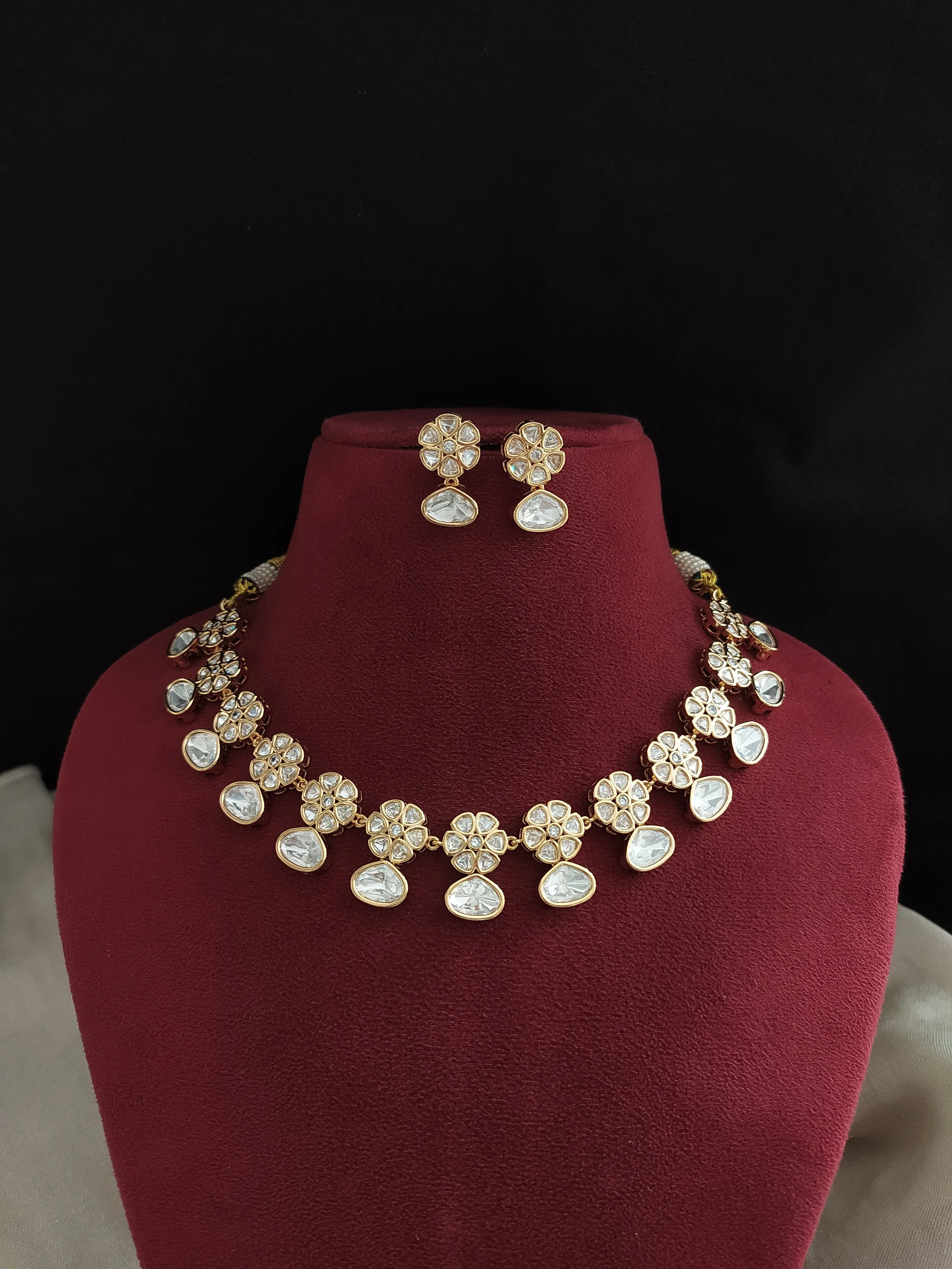 Festive Floral Kundan Delight Necklace