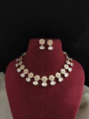 Festive Floral Kundan Delight Necklace