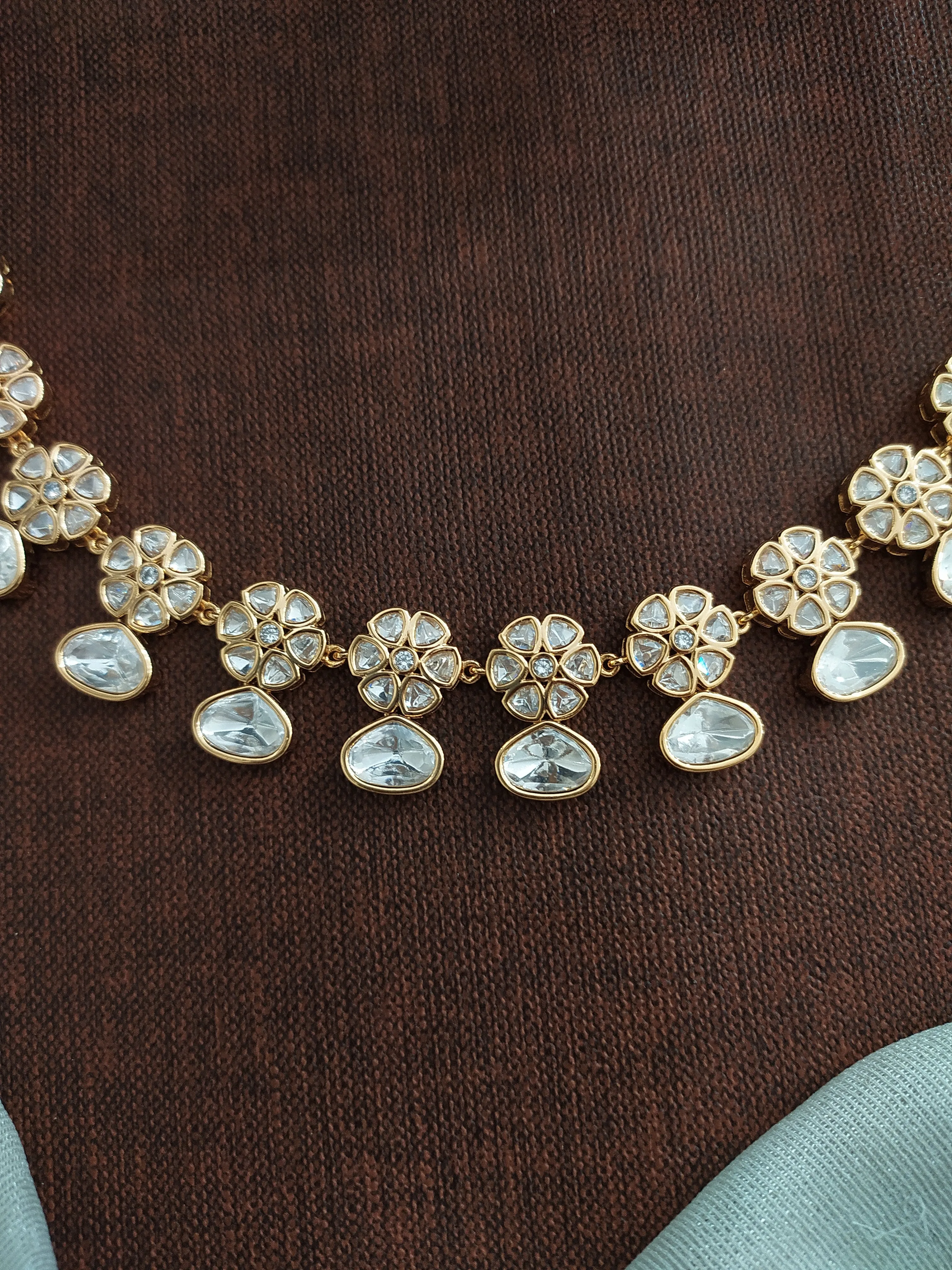 Festive Floral Kundan Delight Necklace