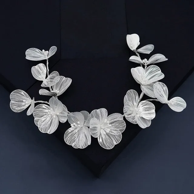 Flower Pearl Hair Wedding Day Bridal Accessory
