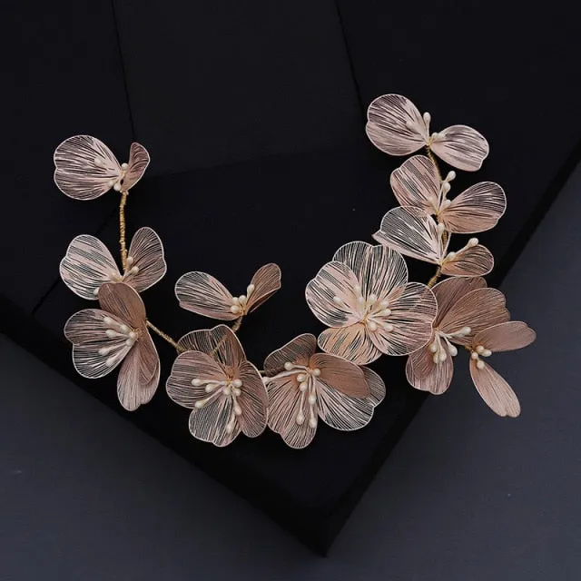 Flower Pearl Hair Wedding Day Bridal Accessory