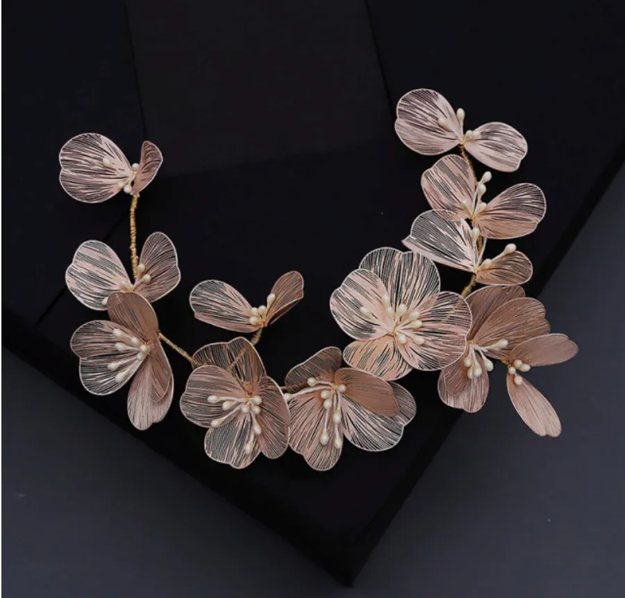 Flower Pearl Hair Wedding Day Bridal Accessory