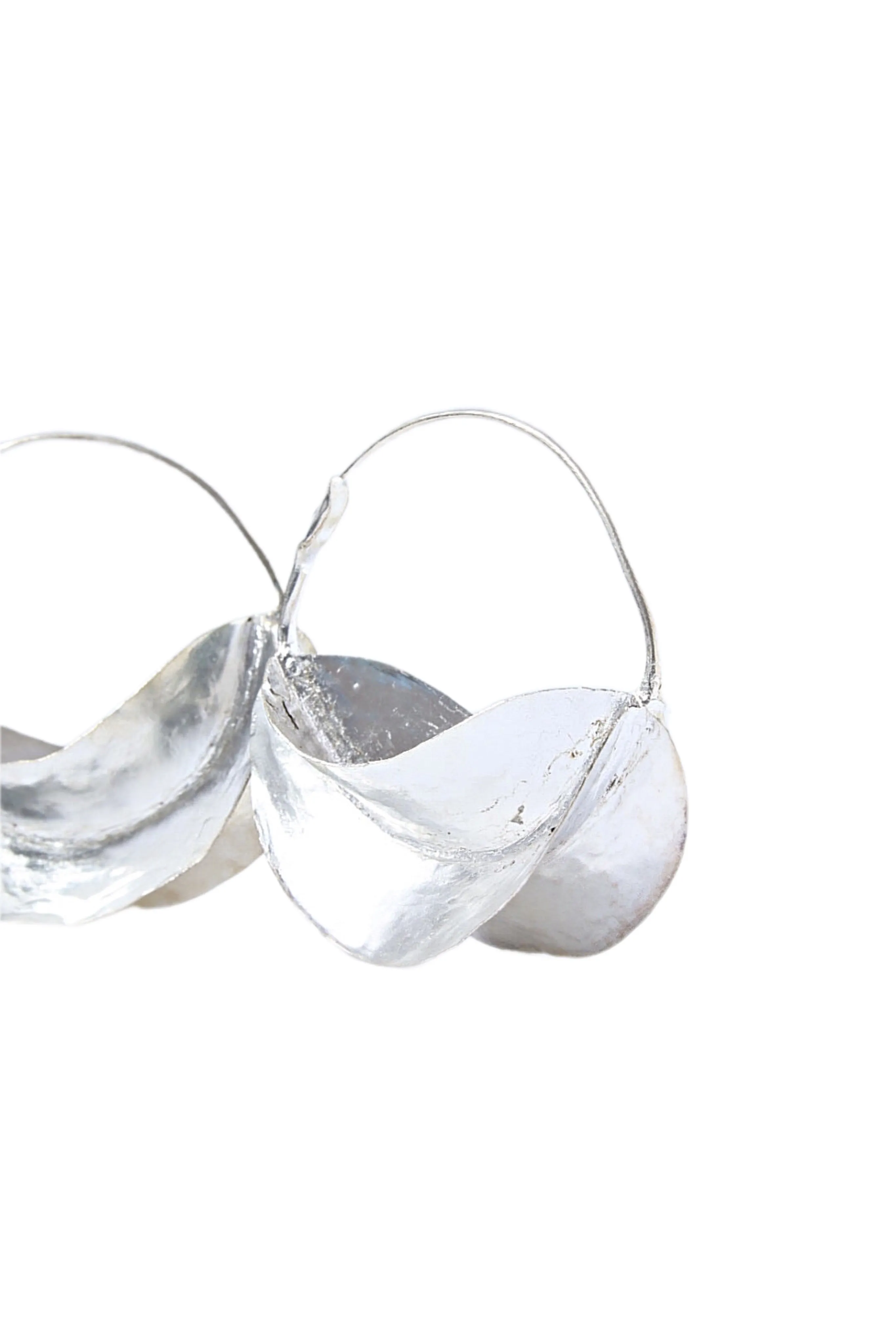 Fulani Jumbo Silver-Plated Hoop Earrings