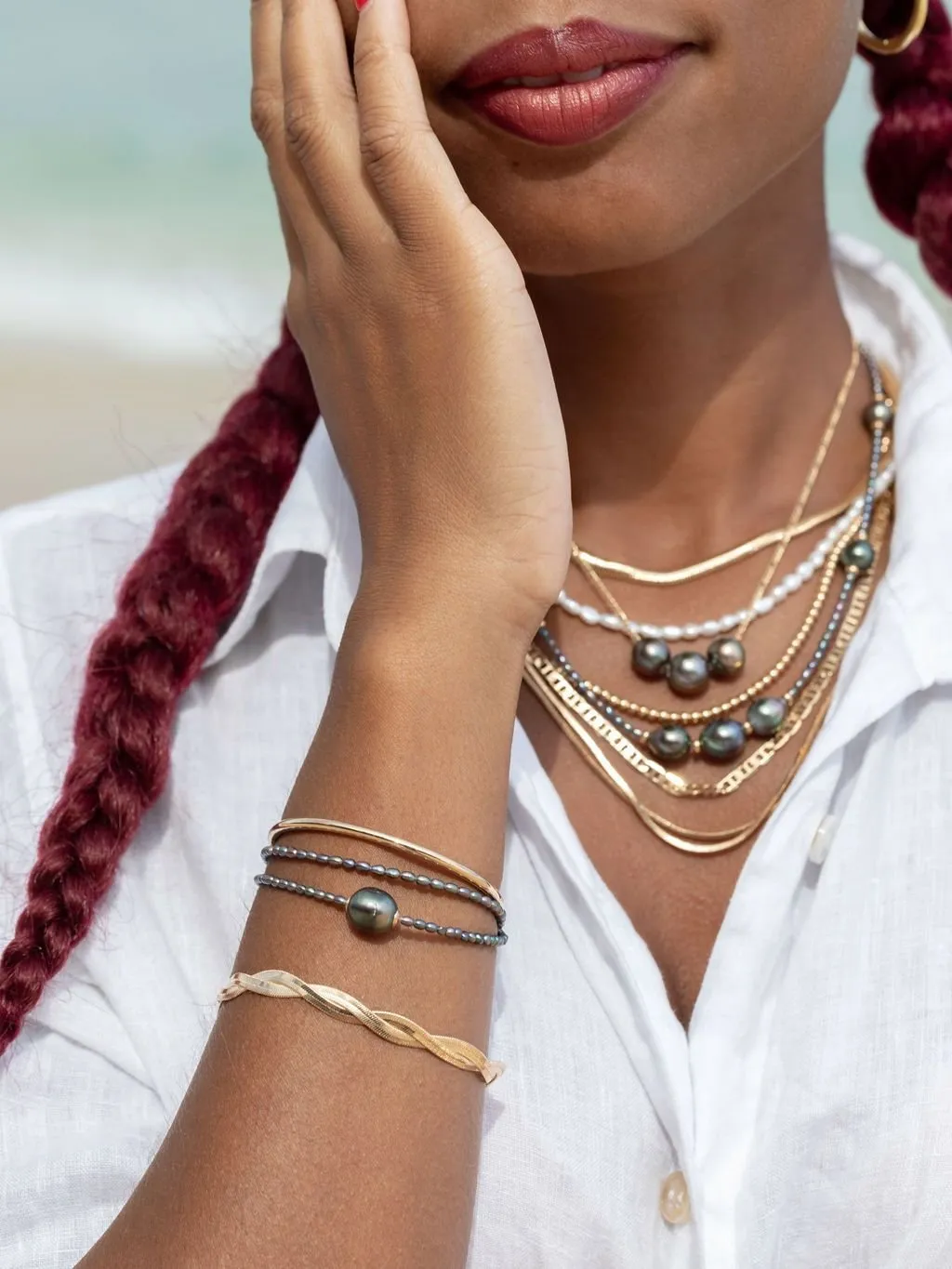 Genuine Tahitian Pearl Bracelet - Kaimalie