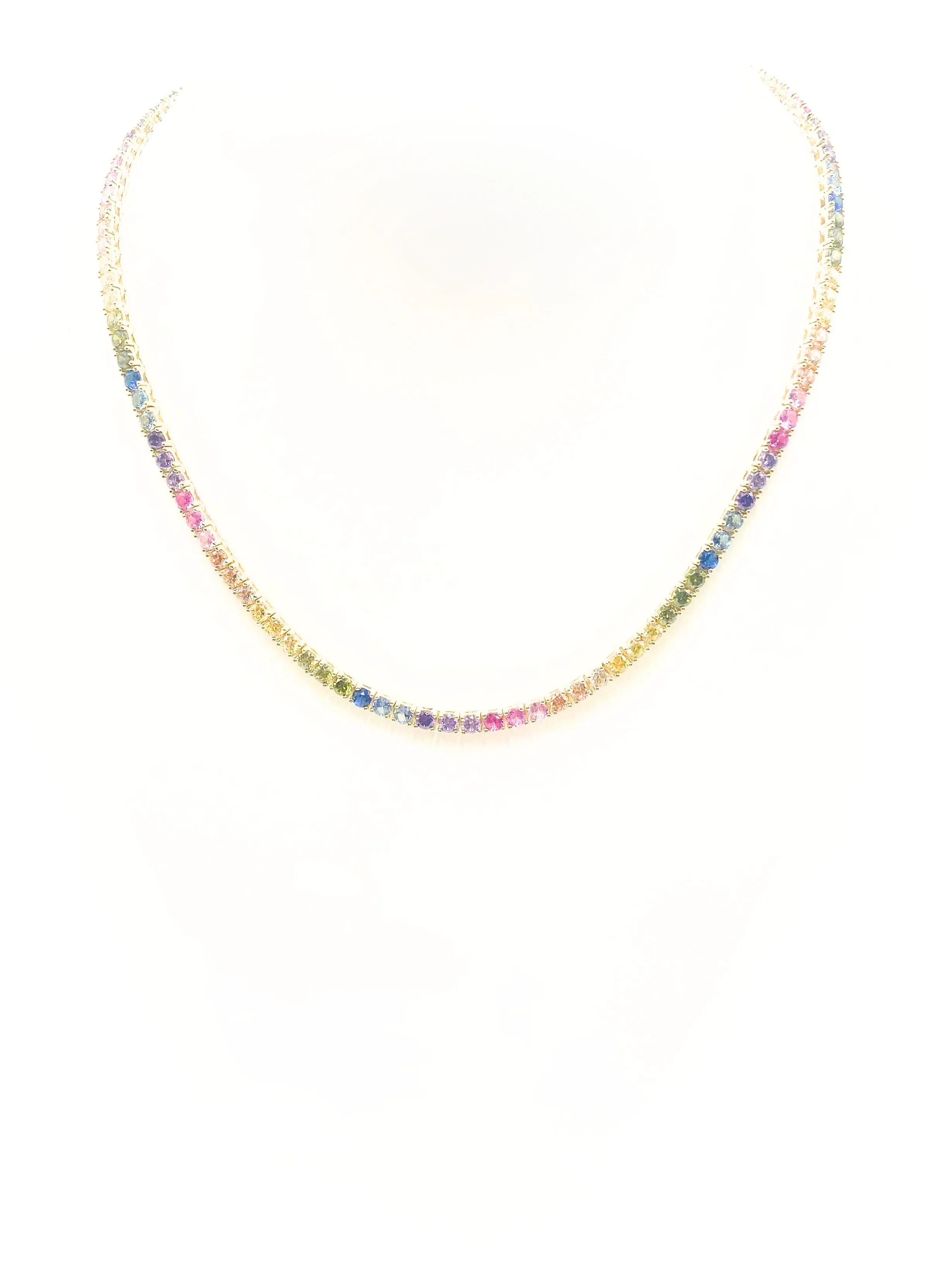 Gold rainbow necklace