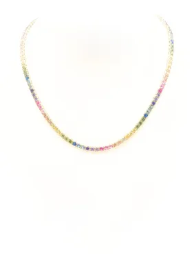 Gold rainbow necklace